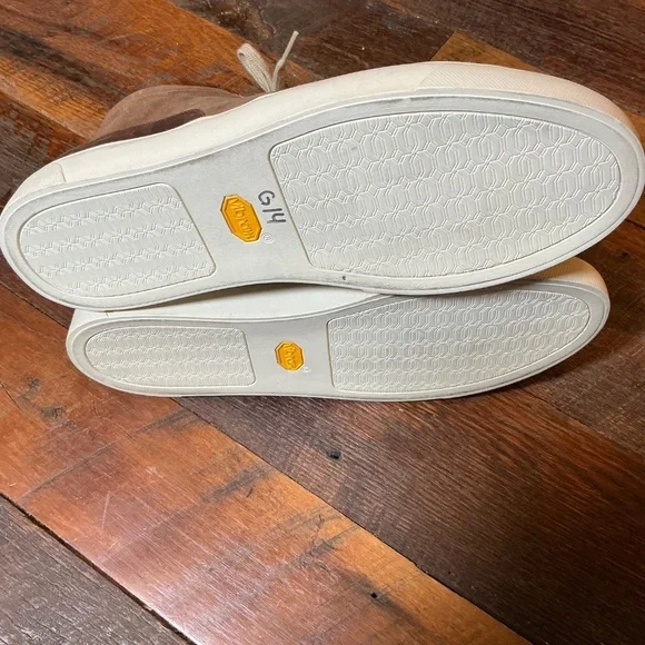 Nisolo Everyday Mid Top Men’s Sneakers Tobacco Brown Leather Size 9.5 - Picture 9 of 12